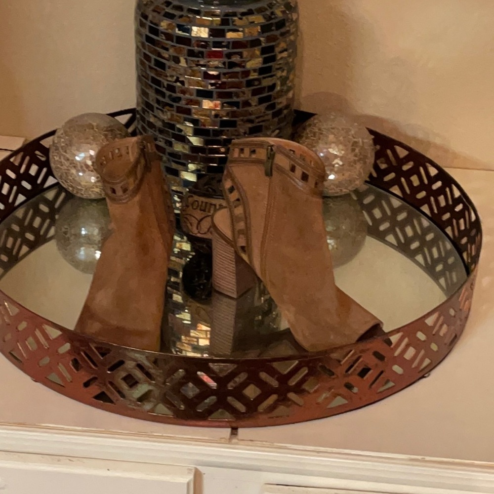 Sam Edelman open toe booties size 9.5